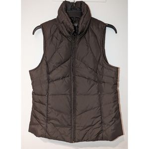 Kenneth Cole brown down feather filled puffer vest